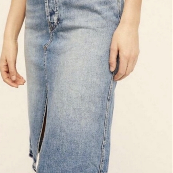 Free People cloud with mini denim skirt - Picture 3 of 10